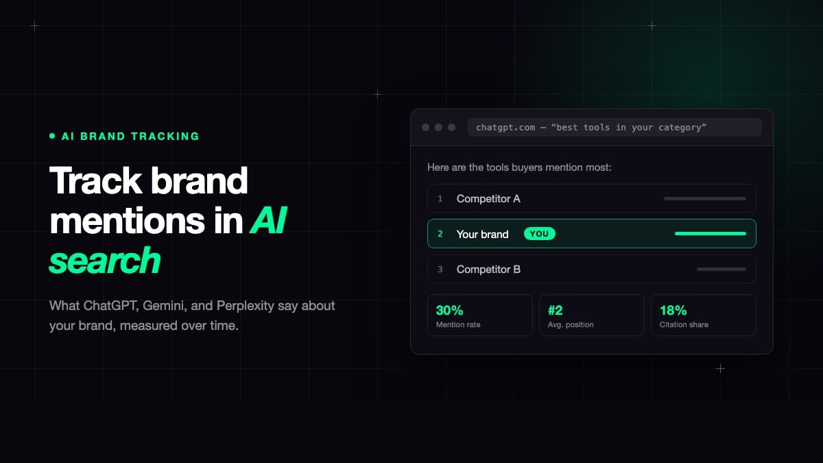 AI Brand Tracking: How to track brand mentions in AI search?